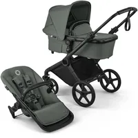 Bugaboo Fox Cub mit Liegeaufsatz und Sitz black/forest green