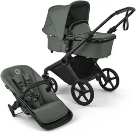 Bugaboo Fox Cub mit Liegeaufsatz und Sitz black/forest green