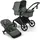 Bugaboo Fox Cub mit Liegeaufsatz und Sitz black/forest green