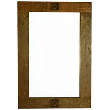 MASSIVMOEBEL24.DE Spiegel Altholz 120 x 80 cm Mehrfarbig