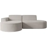 altdecor Ecksofa Hellbraun, Textil, 3-Sitzer, L-Form Corner Sofa Bett Eckcouch Couch Wohnlandschaft Cauchsofa MARI-L1 - Couches, Wohnlandschaften, Ecksofas