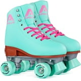 Apollo Rollschuhe Kinder und Erwachsene | größenverstellbare Quad-Skates, 3 Größen, verstellbar von 31 bis 42 | Mint | Gr.: 31/34