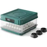 fudajo Vollautomatischer Flächenbrüter für 30 Eier, Inkubator 40 W mit Wendesystem, Brutautomat mit Temperatursteuerung und Feuchtigskeitsregulierung, Brutkasten zum Eier ausbrüten