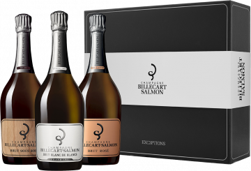 Champagner Billecart Salmon - Coffret Exc3ption - 3 Flaschen