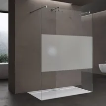 doporro Walk-In-Dusche 100 x 200 cm transparent ESG-Sicherheitsglas