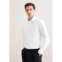 Seidensticker Businesshemd "Schwarze Rose", Herren, Gr. L (41), normale Ärmellängen, weiß, 100% Baumwolle, unifarben, slim fit, 2-Knopf-Manschette, Hemden, Slim 1/1 Kentkragen Uni
