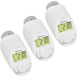 eqiva Heizkörperthermostat 3er Set Bluetooth Smart mit App-Steuerung