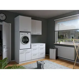 laundreezy Mehrzweckschrank-Set 168 x 238 x 68 cm Weiß
