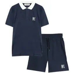 Bikkembergs für Herren. BMF0965 Sportkleidung mit Marinelogo (XL), Sportlich, Baumwolle, Tennis/Padel, Multisport