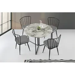 Skye Decor, Yaprak- Yaprak CHL, Atlantikkiefer, Couchtische, 72x100x100 cm, 100% Melaminbeschichtete Partikelplatte