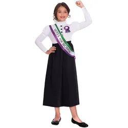 Suffragette Kostüm für Damen - Kinder-4-6-Jahre