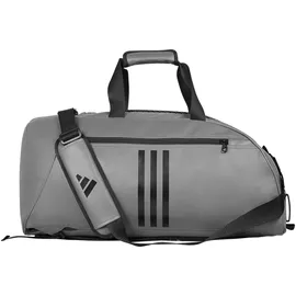 Adidas Sporttasche ADIDAS PERFORMANCE "2in1 Bag PU" Gr. L, grau (grau, schwarz), Taschen, B/H/T: 72cm x 34cm x 34cm L, Kunstleder, B:72cm in Gr. L H:34cm in Gr. L T:34cm in Gr. L