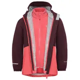 Jack Wolfskin Iceland 3IN1 Jacke Rot 116