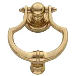 Casa Padrino Luxus Barock Türklopfer Gold 11 x H. 14 cm - Eleganter Messing Türklopfer - Wohnaccessoires im Barockstil