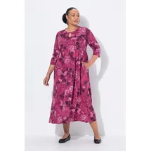 Ulla Popken Maxikleid A-Linie Schwarz 62/64