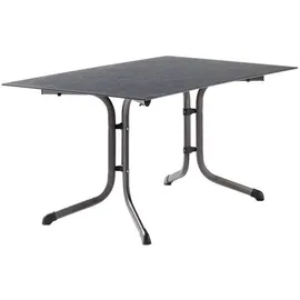Sieger Boulevard Klapptisch 140x90cm Stahl/Polytec Dunkelgrau|Hellgrau