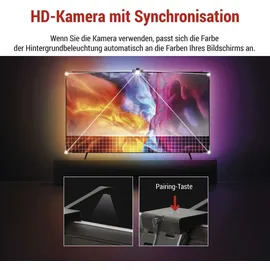 EMOS - Deckenleuchte, GoSmart Ambient LED RGB Beleuchtung für 55“ (139 cm)