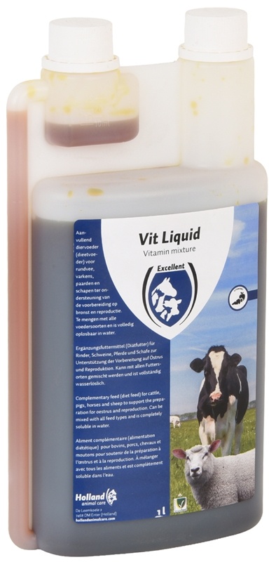 Vit Liquid Multivitamin, unterstützt die Gesundheit Ihres Tieres, 1 Liter
