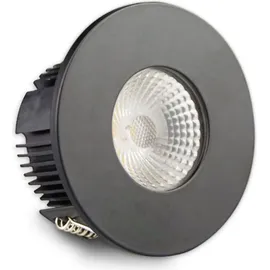 Pro-Light Cover Aluminium rund schwarz matt für Einbaustrahler Sys-68