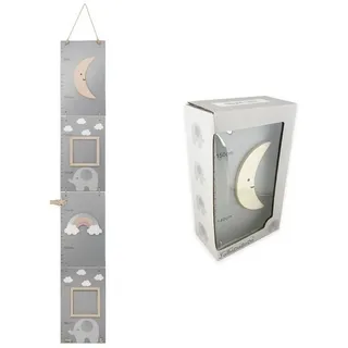 JaBaDaBaDo Messlatte aus Holz fürs Kinderzimmer grau