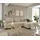 Stella Trading Angelina Ecksofa mit Schlaffunktion in Cord-Optik, Cream - Moderne Eckcouch in L-Form mit Bettkasten - 318 x 197 cm (B/H/T)