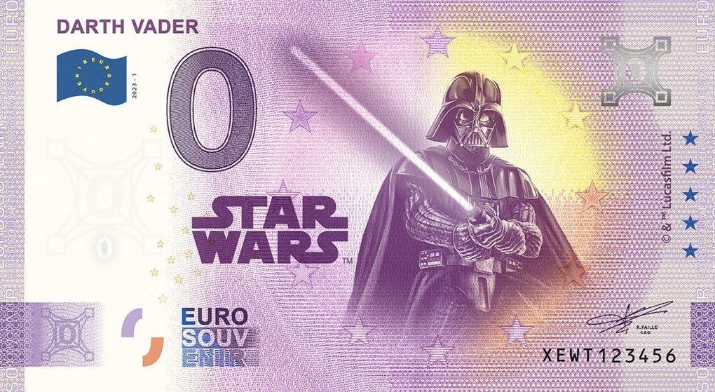 Die 0-Euro-Banknote "Darth Vader"