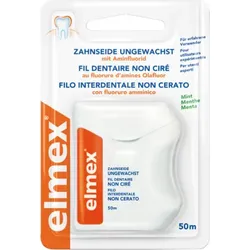 Elmex Zahnseide ungewachst mit Aminfluorid 50 m