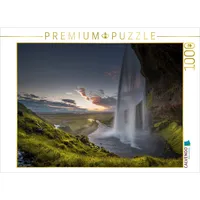 Calvendo Puzzle Seljalandsfoss Wasserfall 1000 Teile Lege-Größe 64x48cm Foto-Puzzle