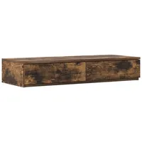 VidaXL Bettschubladen Räuchereiche 100x36,5x16,5 cm Holzwerkstoff