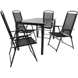 VCM 140S Sitzgruppe Set 5-tlg. schwarz