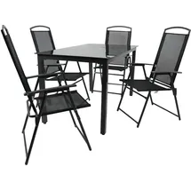 VCM 140S Sitzgruppe Set 5-tlg. schwarz