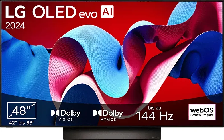 LG OLED48C43LA OLED evo TV (Flat, 48 Zoll / 121 cm, 4K, SMART TV)