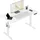 Woltu Höhenverstellbarer Schreibtisch, Computertisch mit USB-Ladeanschluss, Weiß 120x60 cm - Weiß