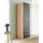 Priess Wäscheschrank Barcelona 48 x 193 x 54 cm Braun/Schwarz