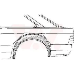 Van Wezel Radkasten hinten, Außenteil, [Hersteller-Nr. 1844346] für Ford