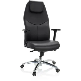 HJH Office FERRARA Leder Schwarz