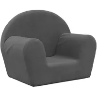 vidaXL Kindersofa vidaXL 90 x 200 cm Polyester grau