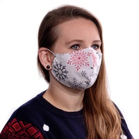 Premium Atmungsaktive Dreilagig Mundschutz Behelfsmaske - Wiederverwendbar Gesichtsschutz für Damen und Herren - Gesichtsmaske, Stoff Maske Weiß Baumwolle Waschbar - Schutz für Mund und Nase
