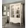 JV Möbel Vitrine Luxus 48 x 212 x 138 cm Weiß