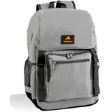 CampFeuer Kühlrucksack 20 Liter | leicht und wasserdicht | grau | Isoliertasche für BBQ, Camping, Strand und Outdoor Aktivitäten