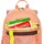 Tatonka Husky Bag JR 10 l apricot/rosa/rot