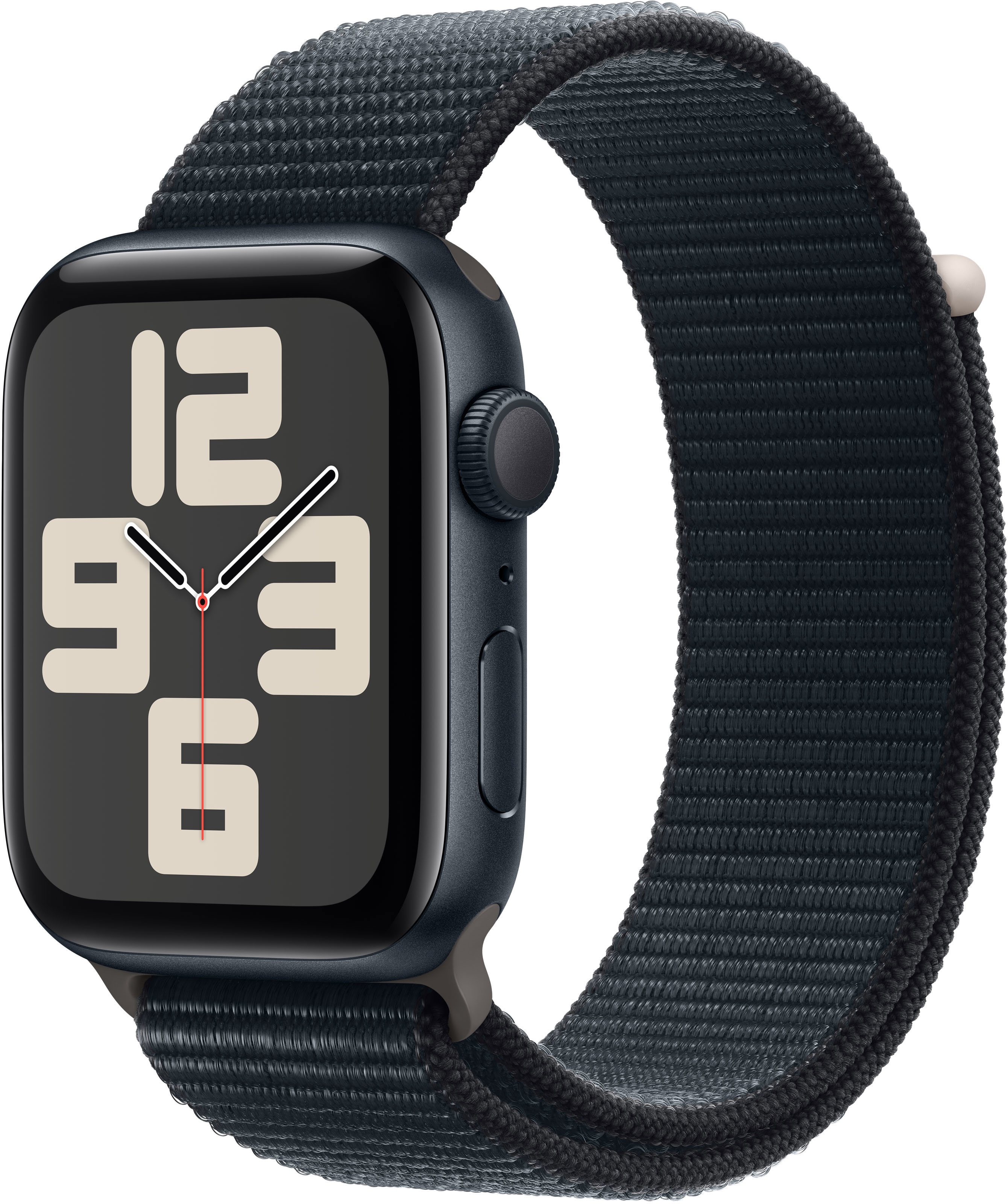 Apple Watch SE 2022/2023 (44 mm, Aluminium, nur WLAN, One Size), Sportuhr + Smartwatch