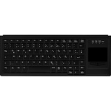 Active Key kompakte Tastatur mit Touchpad, Schwarz