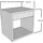 woodek Nachtschrank HUGO 30 x 30 x 39 cm Braun
