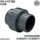 BEVO Verschraubung mit 2 x Klebemuffe 50 mm