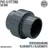 BEVO Verschraubung mit 2 x Klebemuffe 50 mm
