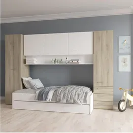 Demeyere Kinderbett Tidy 90 x 200 cm Dekor Weiß