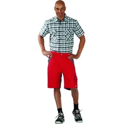 Shorts 2547 rot/schiefer, Größe S - rot/schiefer - S