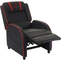 MCW Relaxsessel MCW-D68 Kunstleder 75 x 100 x 90 cm Rot/Schwarz mit Liegeposition