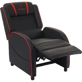 MCW Relaxsessel MCW-D68 Kunstleder 75 x 100 x 90 cm Rot/Schwarz mit Liegeposition